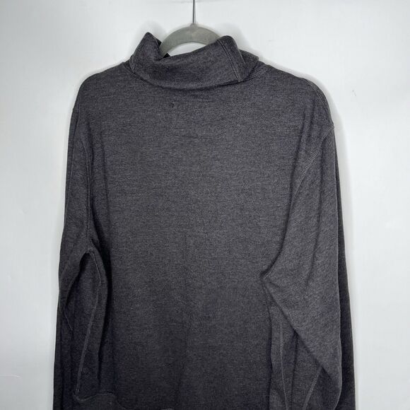 J. Crew Vintage Fleece Cowl Shawl Neck Sweatshirt Gray Pullover Men’s Size XL - Picture 7 of 7